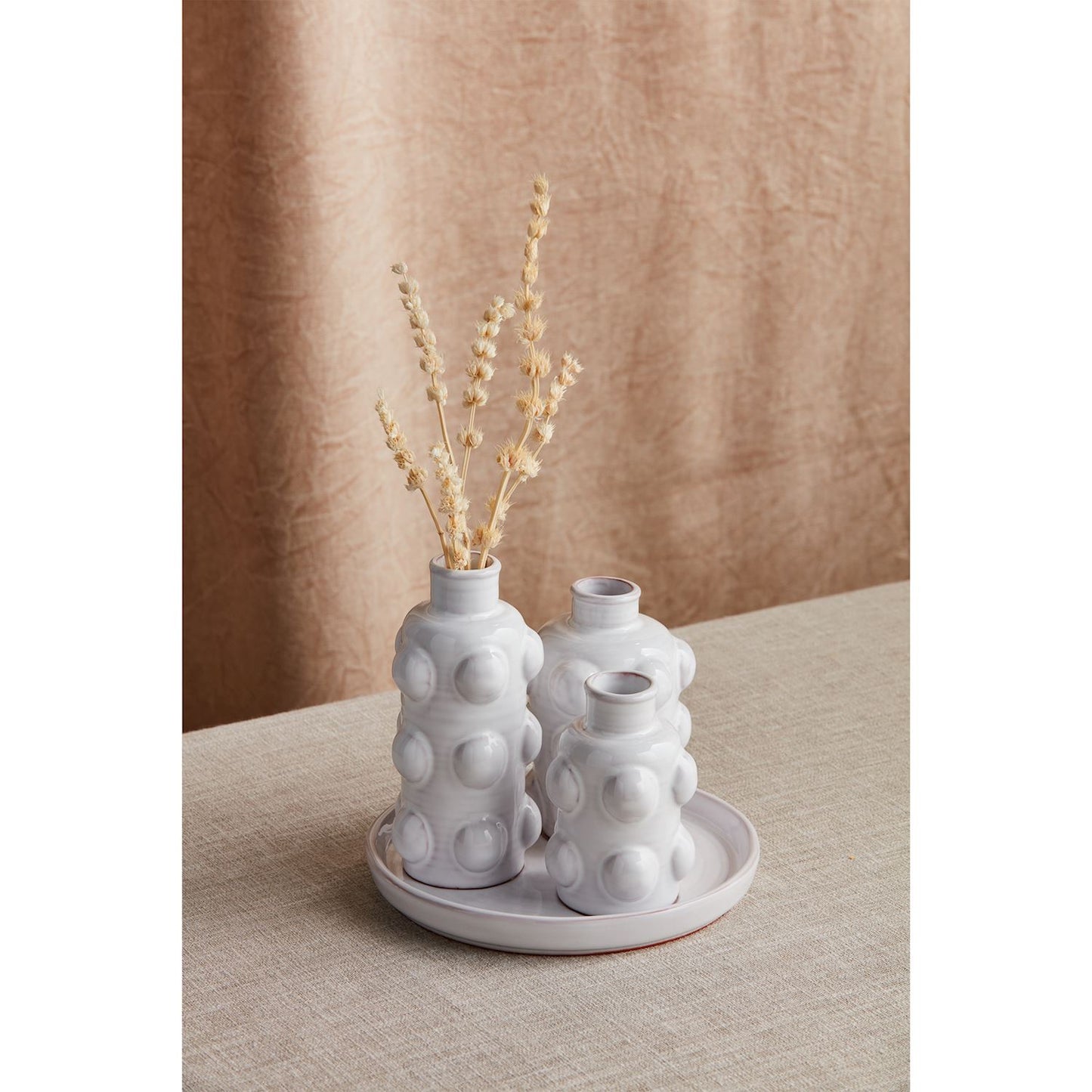 Bead Triple Vase Tray