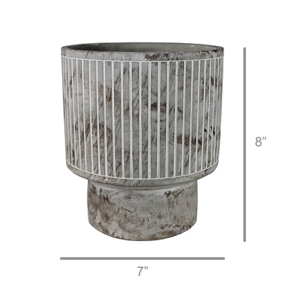 Dover Footed Cement Planter