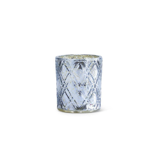 Blue Mercury Glass Votive