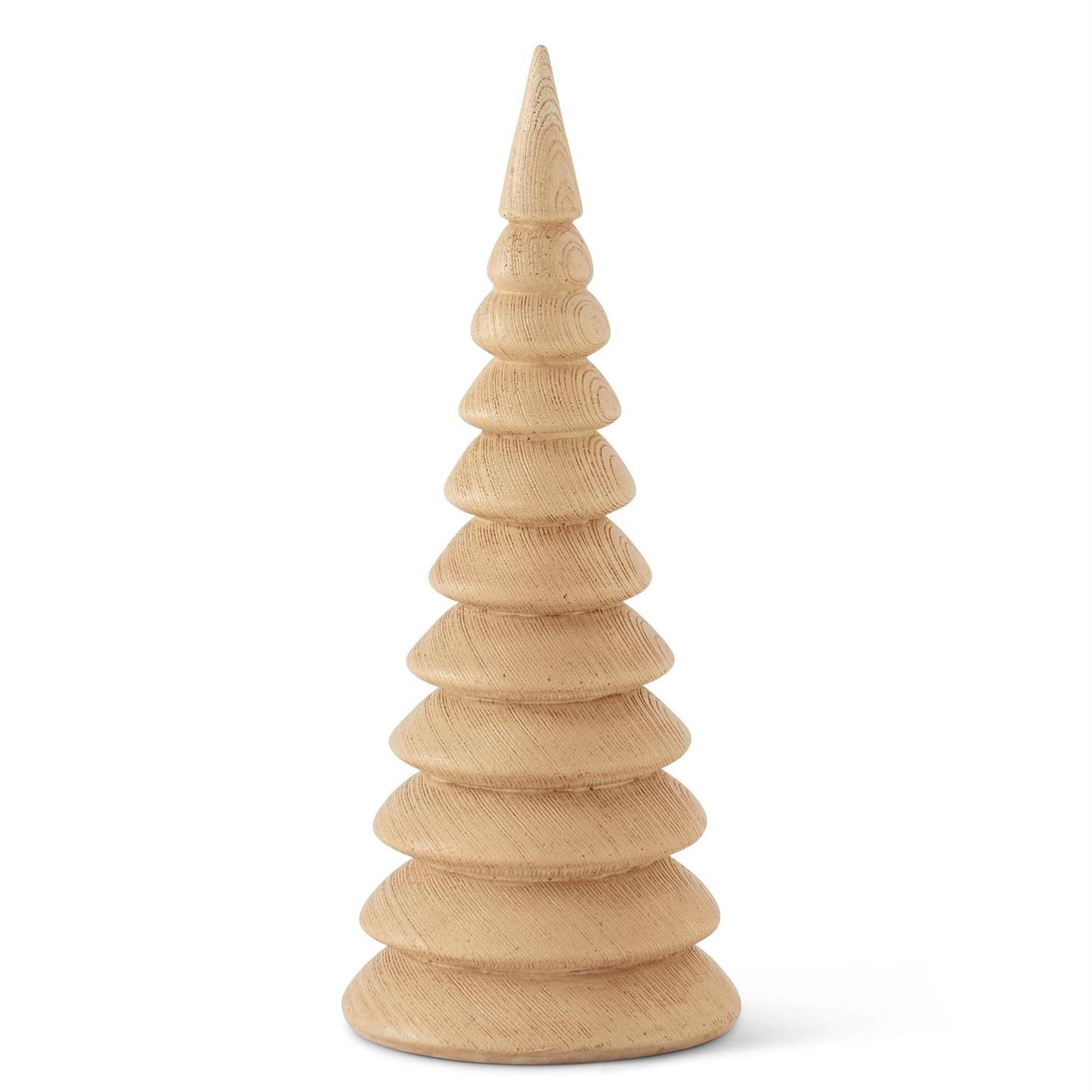 Cream Resin Woodgrain Trees