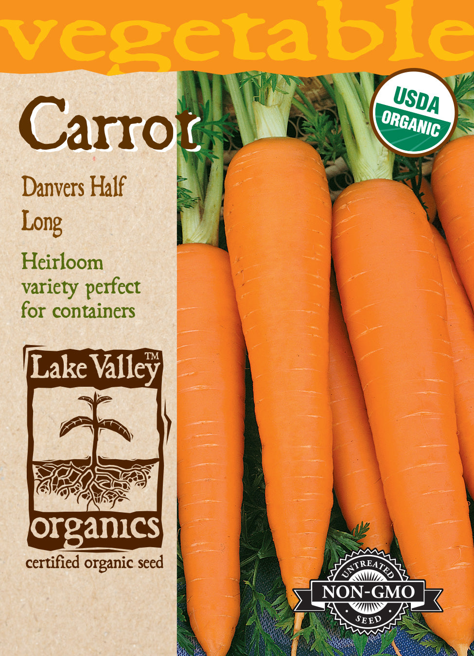 Organic Carrot Danvers Half Long