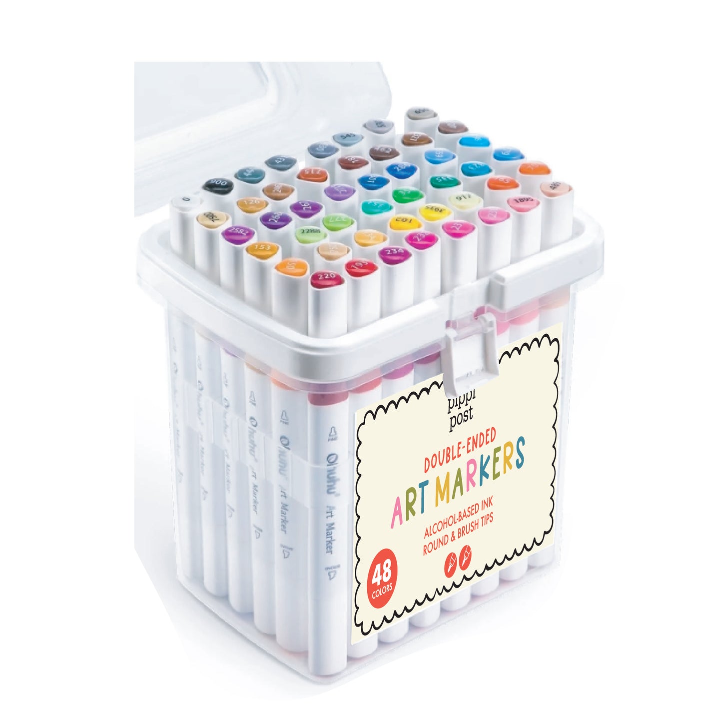Dual Tip Art Markers Set by Pippi Post