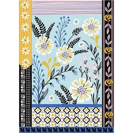 Greeting Card Blank Folk Patterns