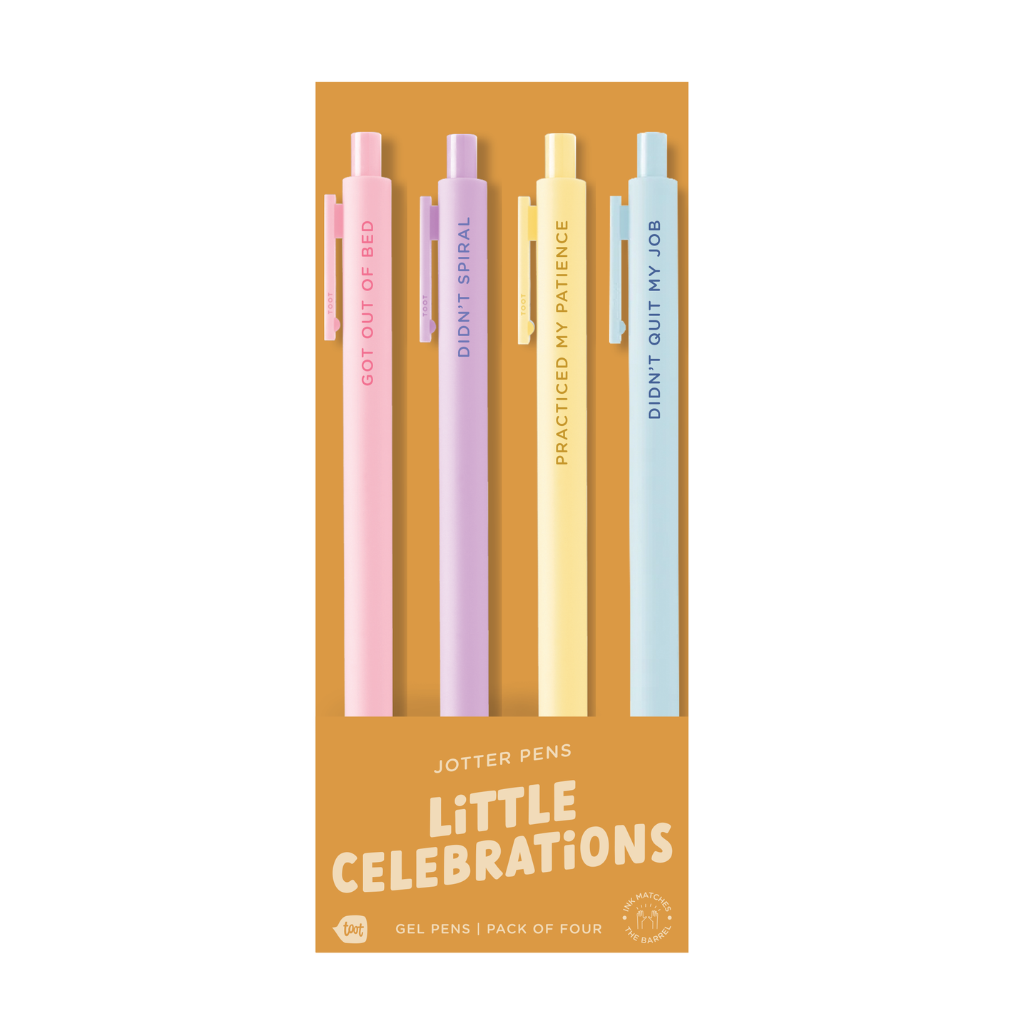 4-pack of Pens Jotters Little Celebrations