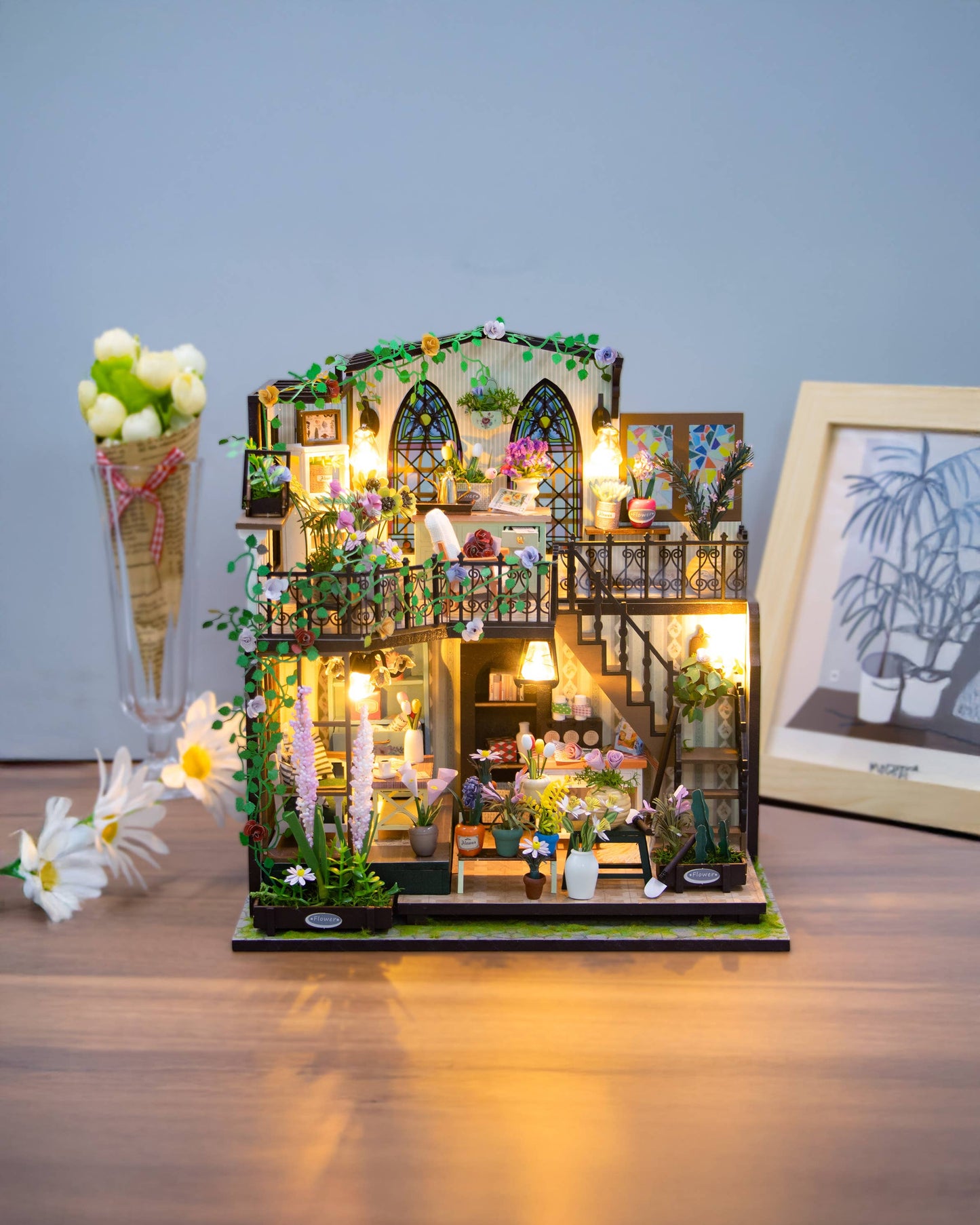 DIY Miniature House Kit: Garden Loft