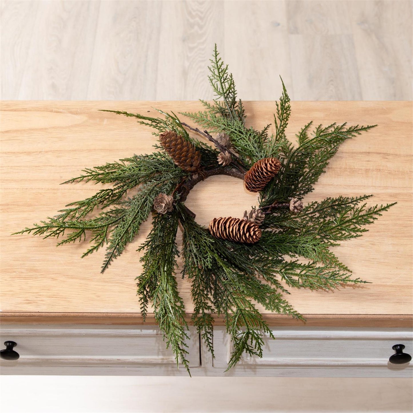 Candle Ring - Draping Cedar