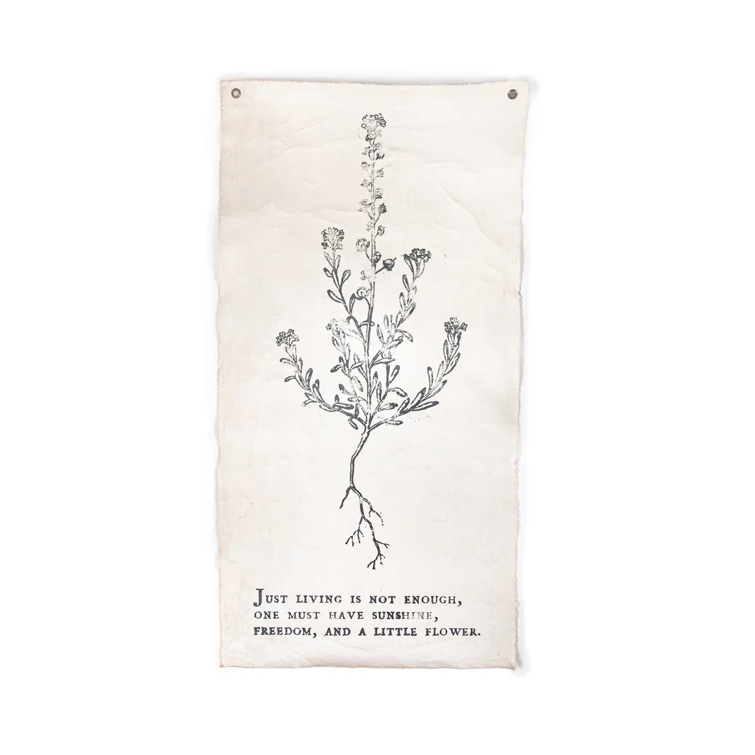Just Living is Not Enough - Hand Painted Wall Art