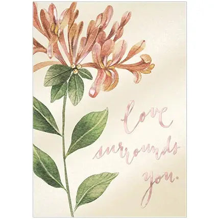 Greeting Card Sympathy Support Lily