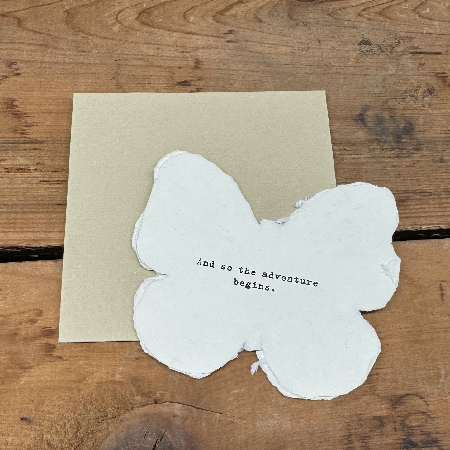 Butterfly Shaped Card