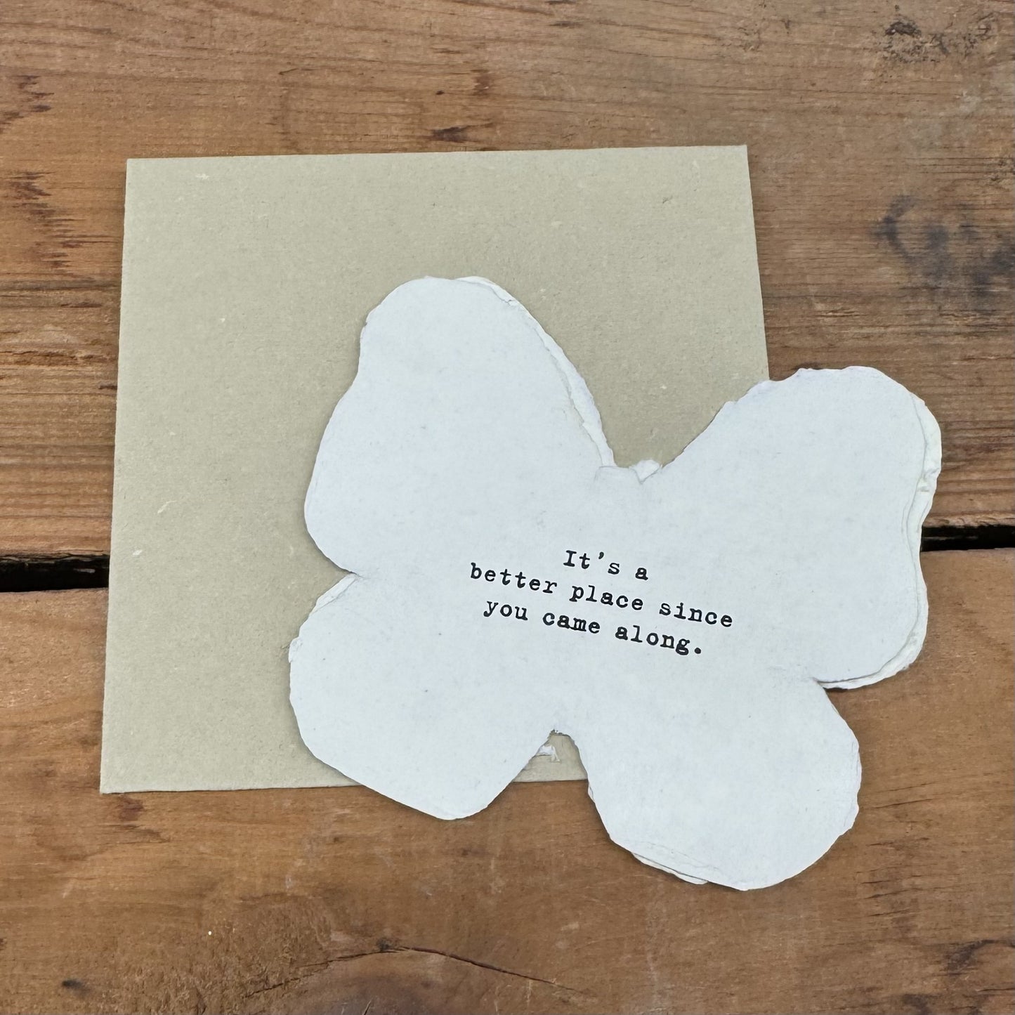Butterfly Shaped Card