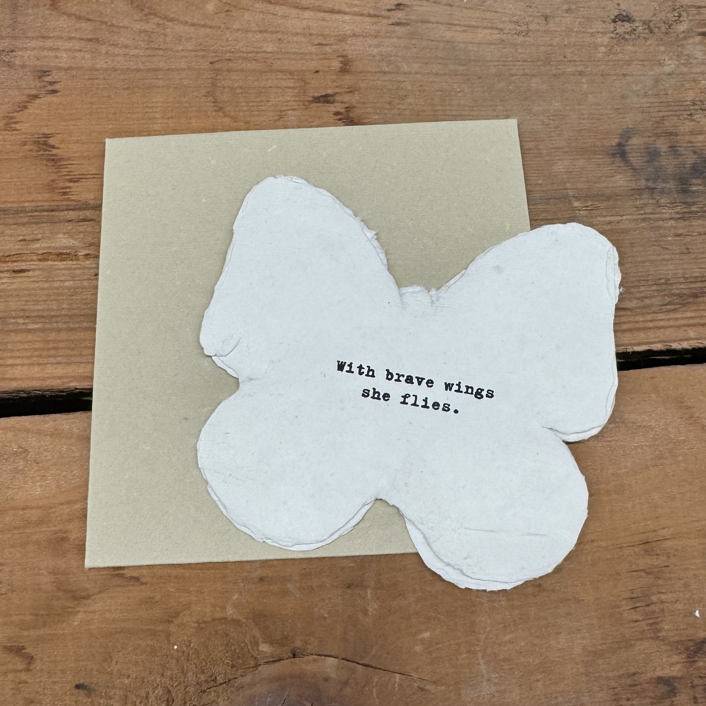 Butterfly Shaped Card
