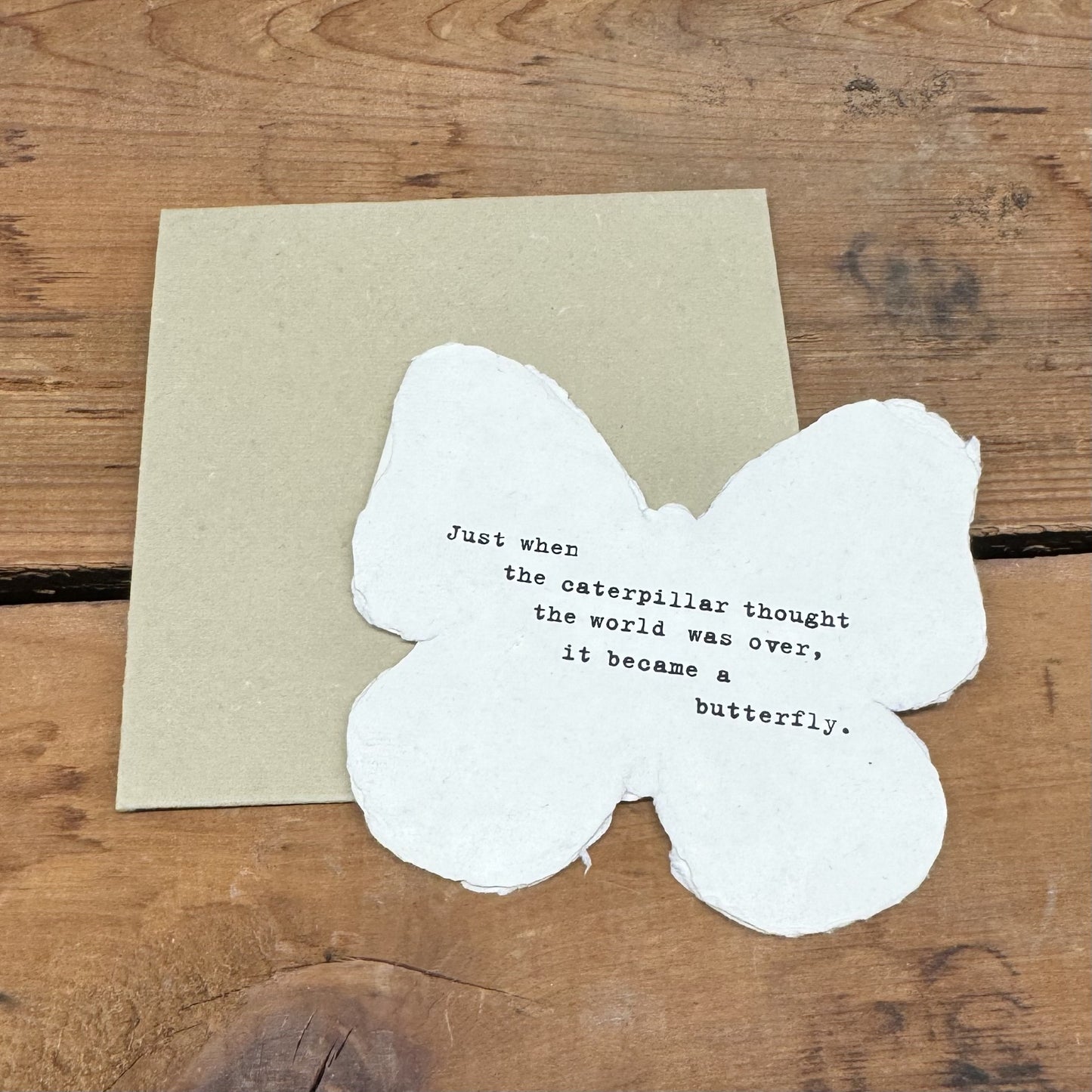 Butterfly Shaped Card