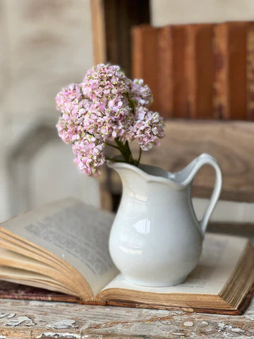 8" Faux Pink Mayflower Blooms