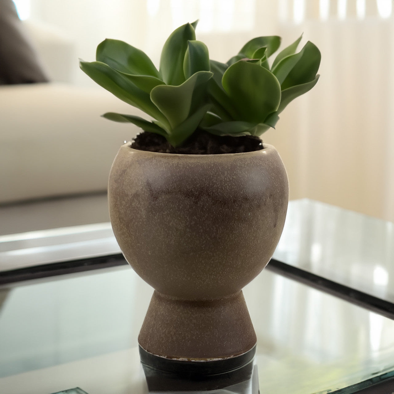 Ceramic Urn Vase/Planter in Desert Sand
