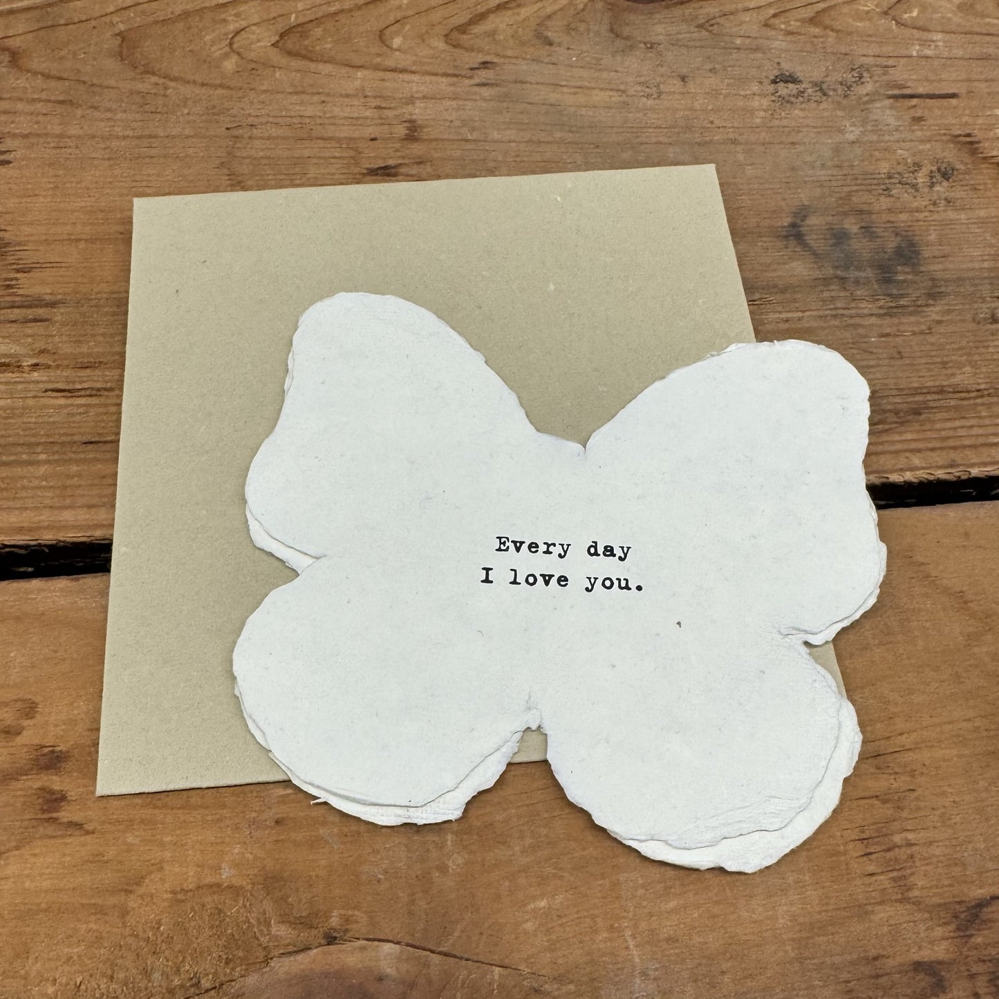 Butterfly Shaped Card