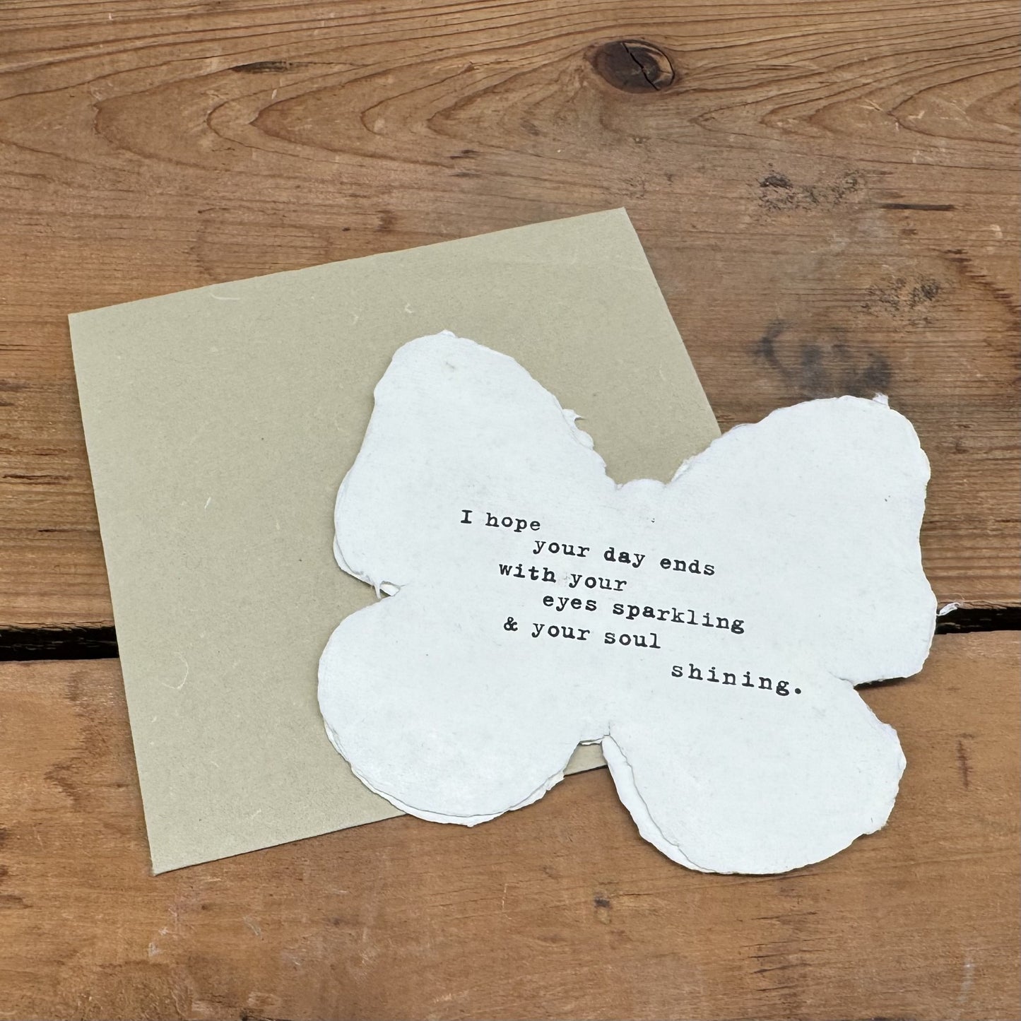 Butterfly Shaped Card