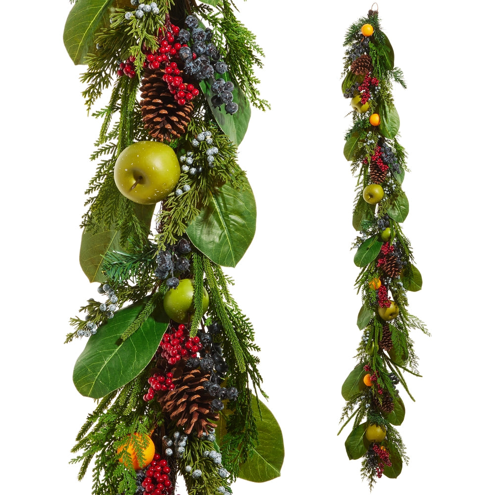6' Mixed Fruit Garland