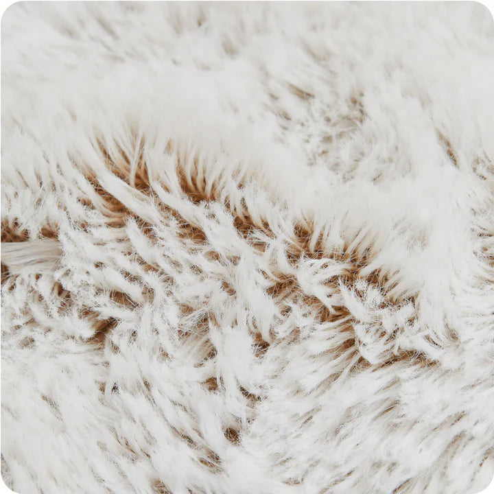 Marshmallow Brown Warmies® Heart Heat Pad