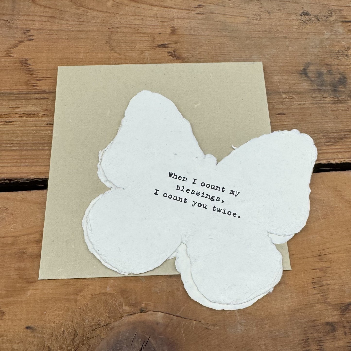 Butterfly Shaped Card
