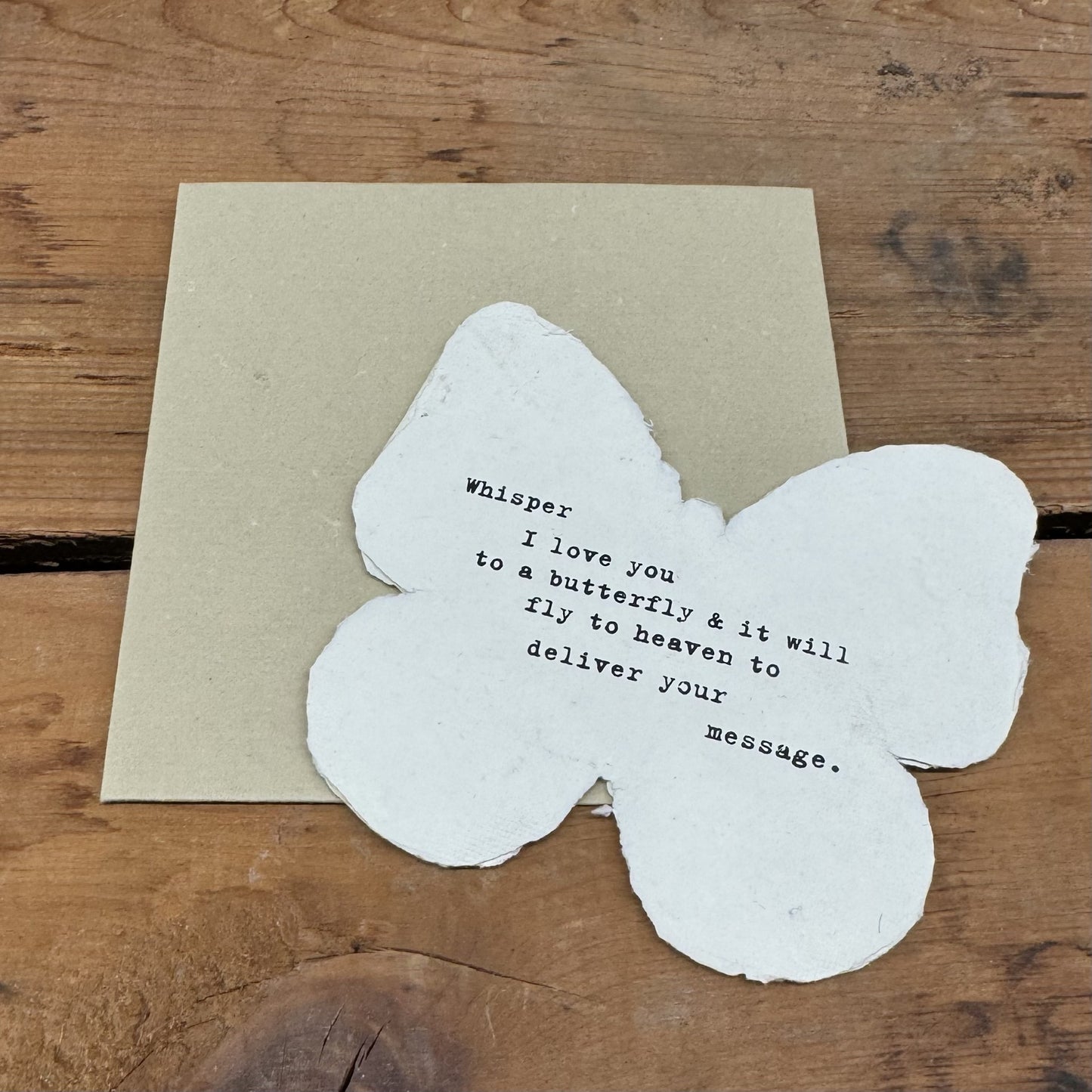 Butterfly Shaped Card
