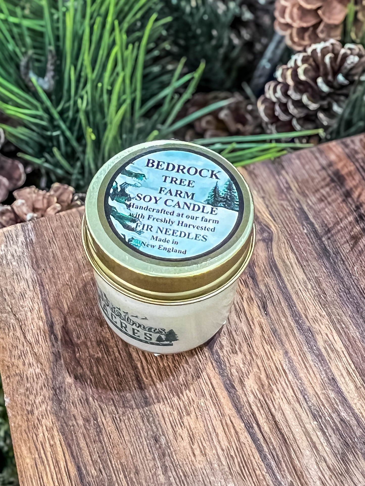 All Natural Fir Needle Candle in Mason Jar