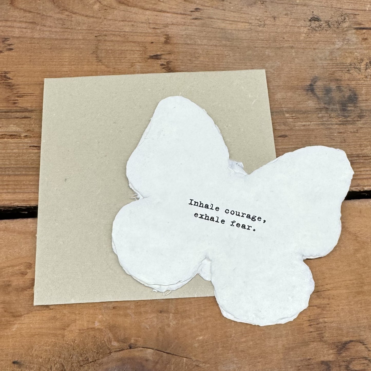 Butterfly Shaped Card