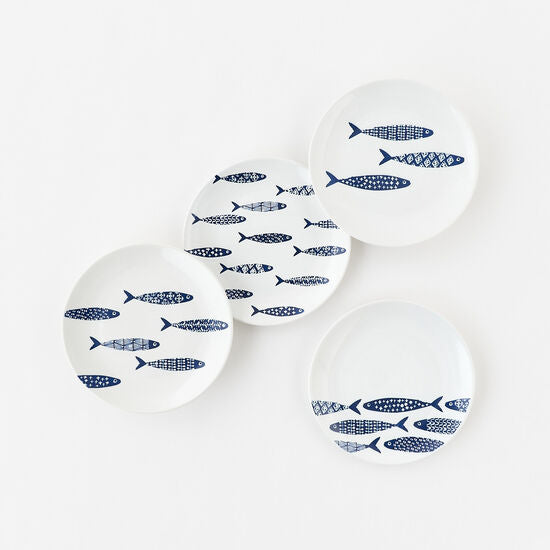 School Of Fish Porcelain Plate