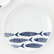 School Of Fish Porcelain Plate