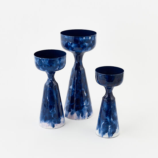 Mottled Pillar Candle Holder