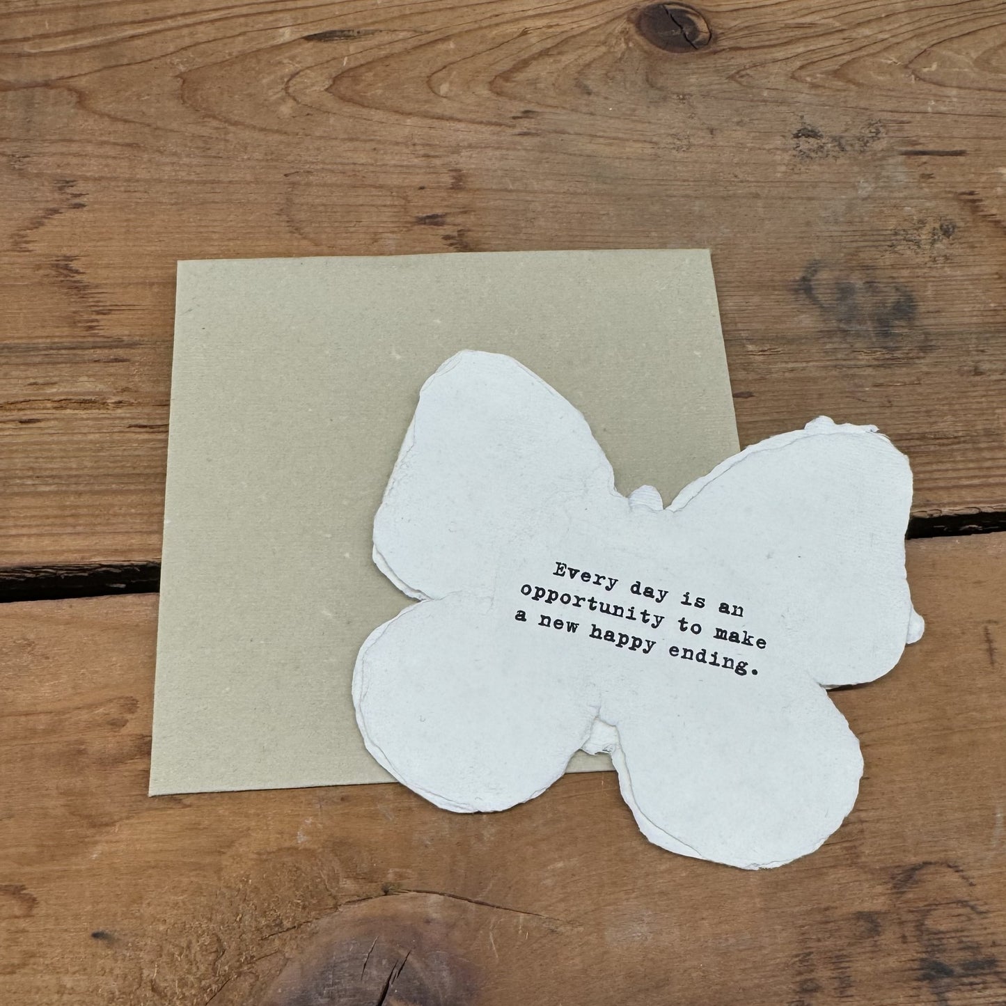 Butterfly Shaped Card