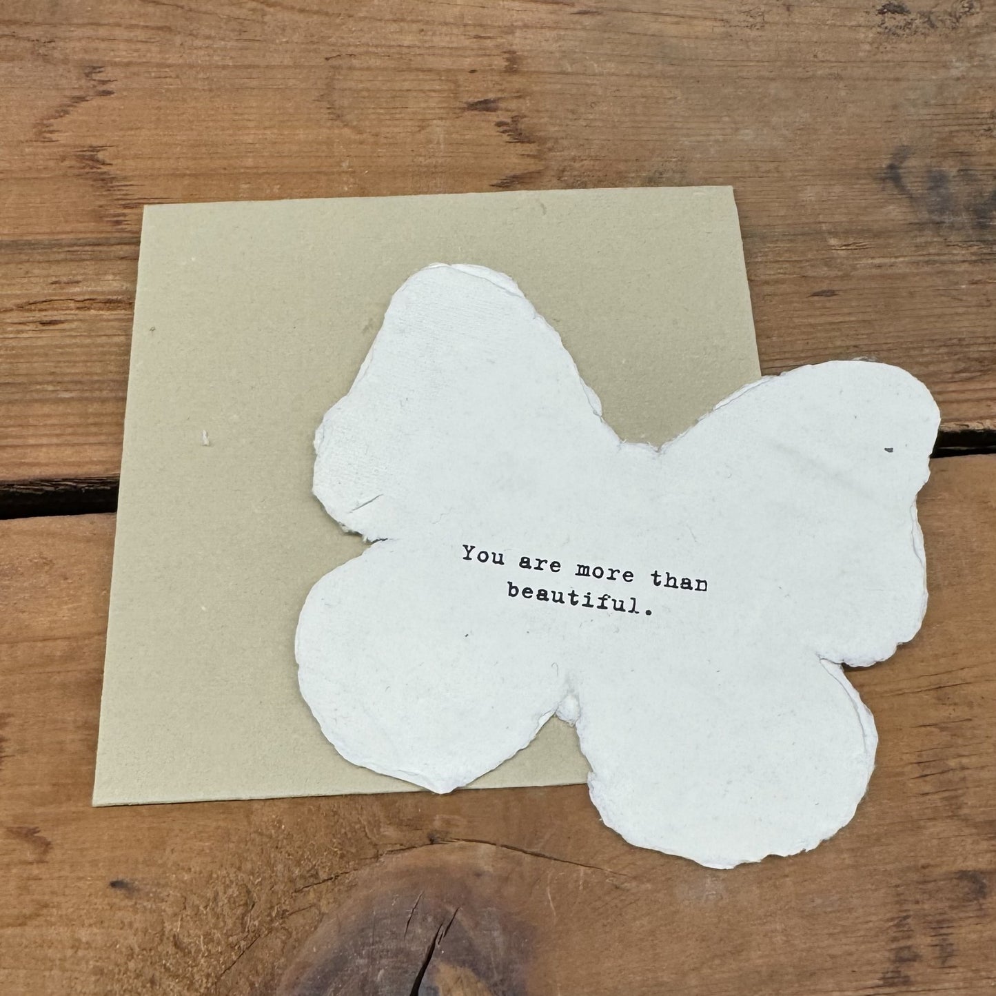 Butterfly Shaped Card