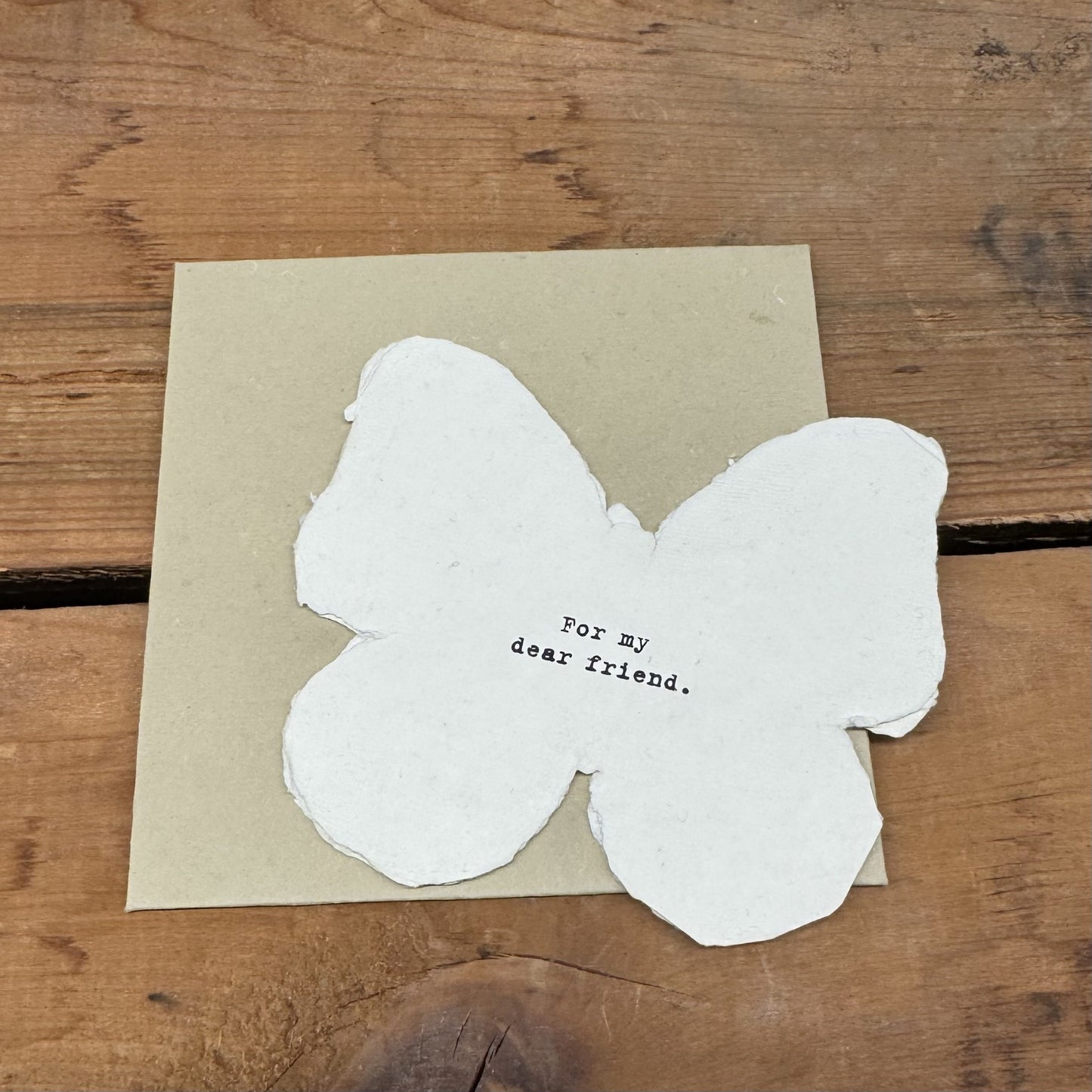 Butterfly Shaped Card
