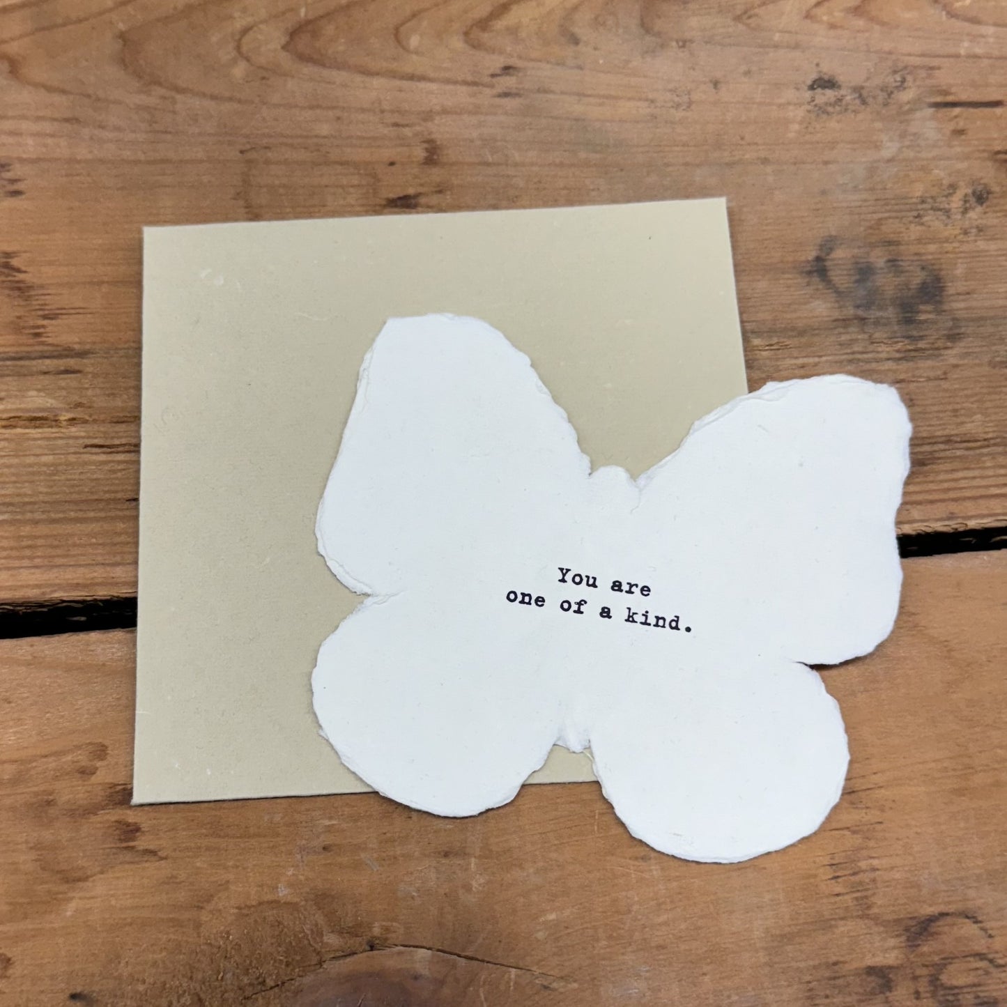 Butterfly Shaped Card