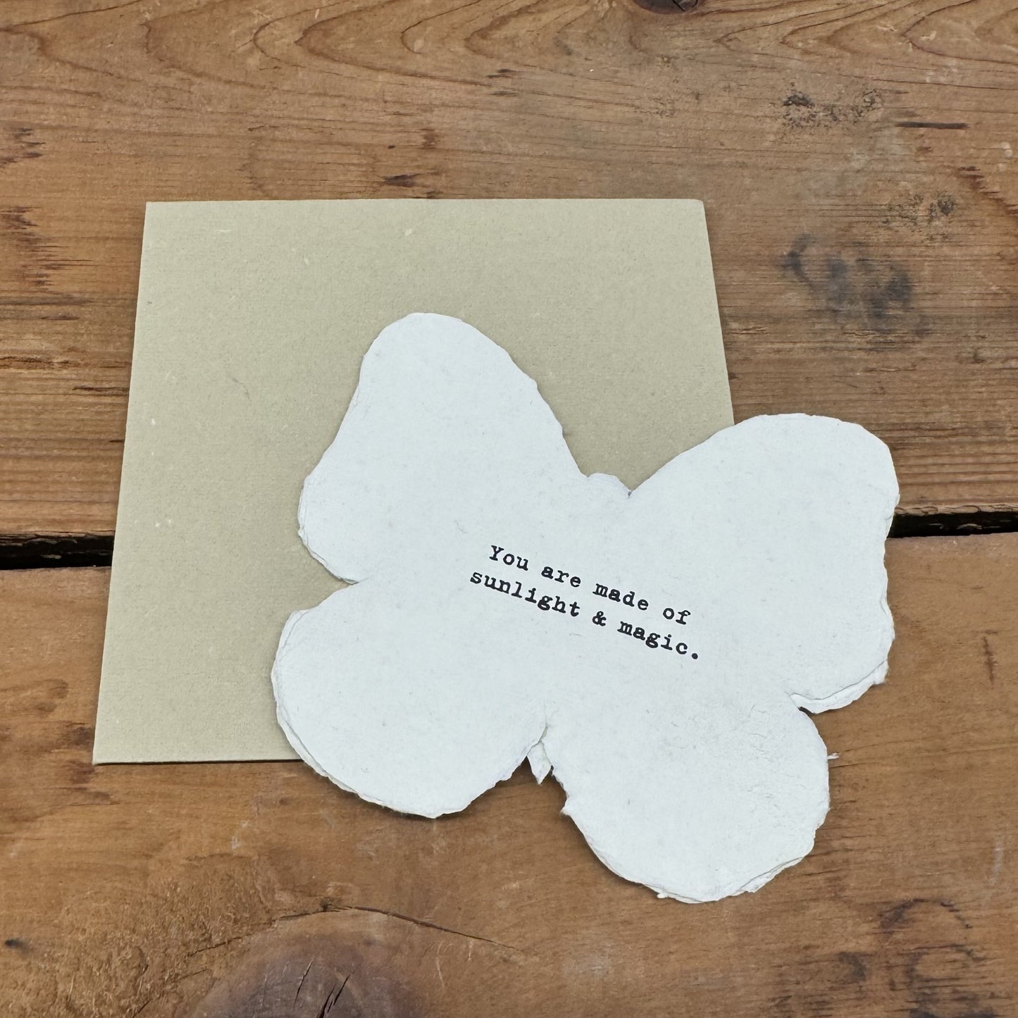 Butterfly Shaped Card