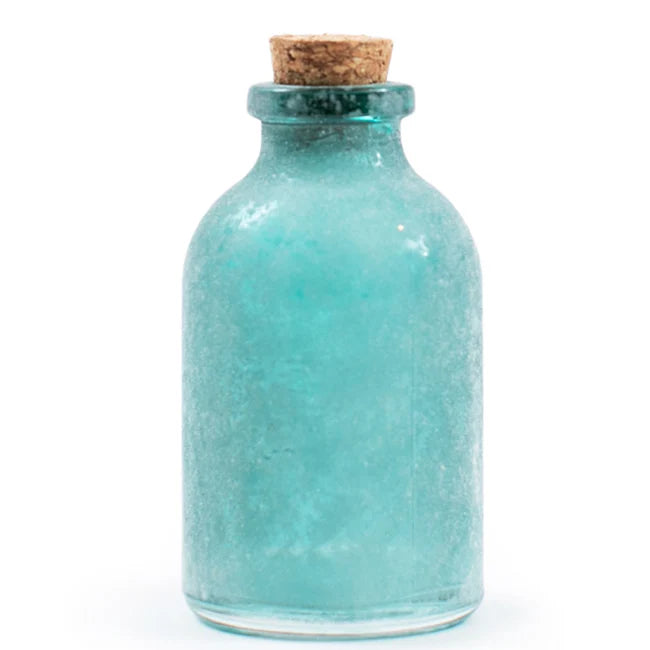 Frosted Green Mini Bottle w/ Cork