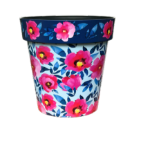 Pink Poppies Zest Pot