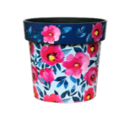 Pink Poppies Zest Pot