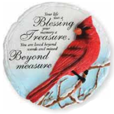Cardinal Blessing Stepping Stone