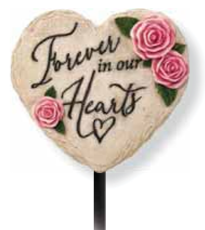 Forever in Hearts Garden Stake