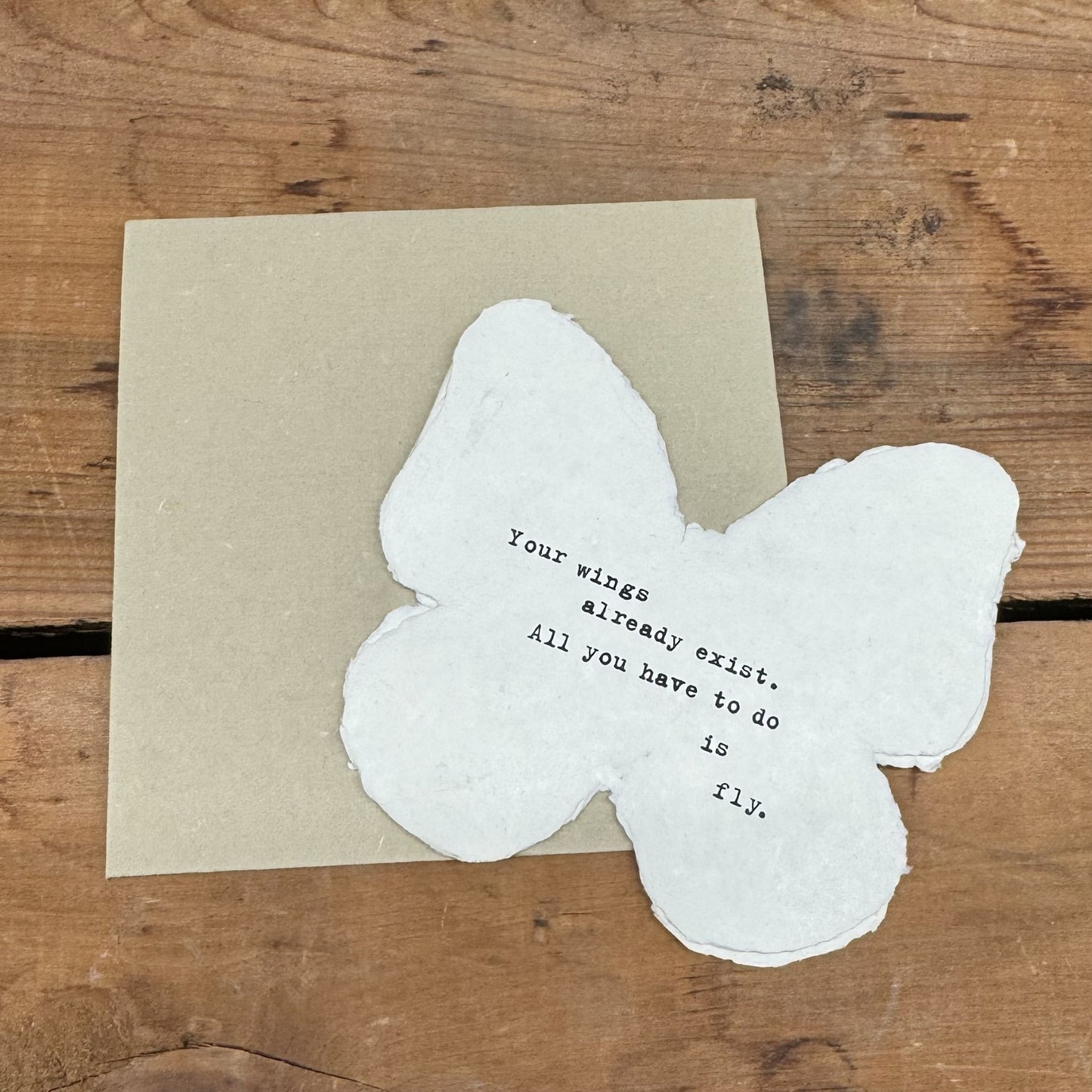 Butterfly Shaped Card
