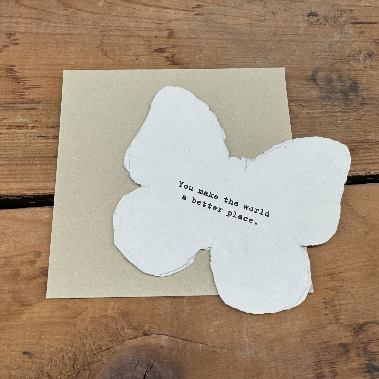 Butterfly Shaped Card
