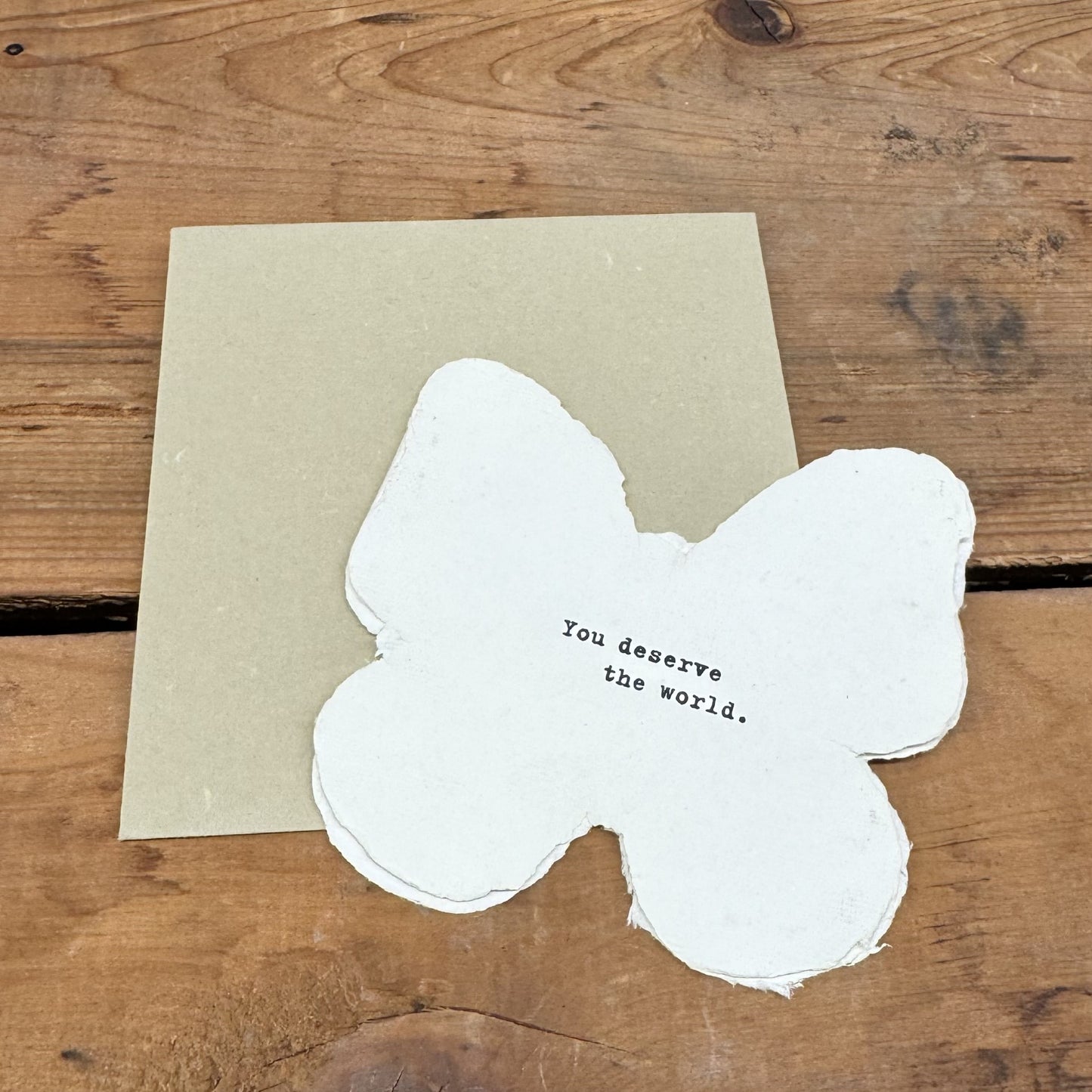 Butterfly Shaped Card