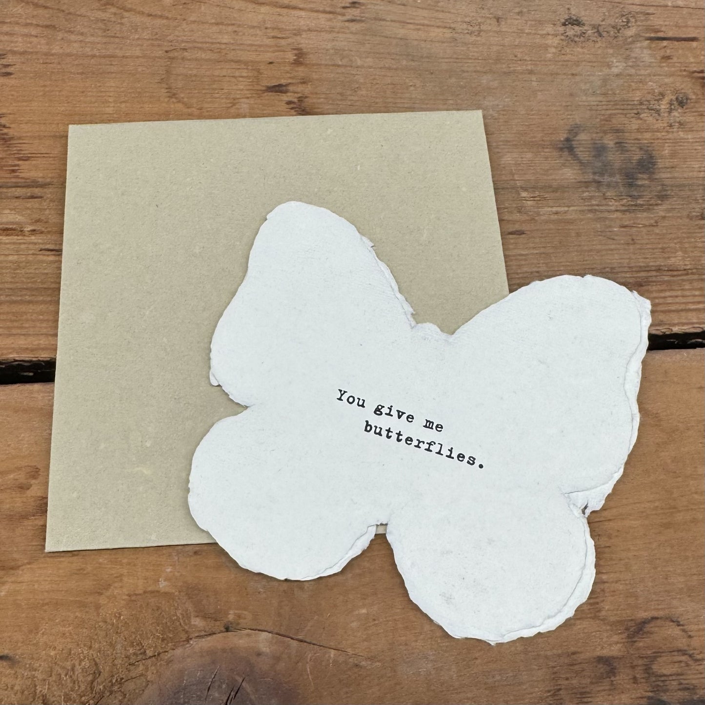 Butterfly Shaped Card
