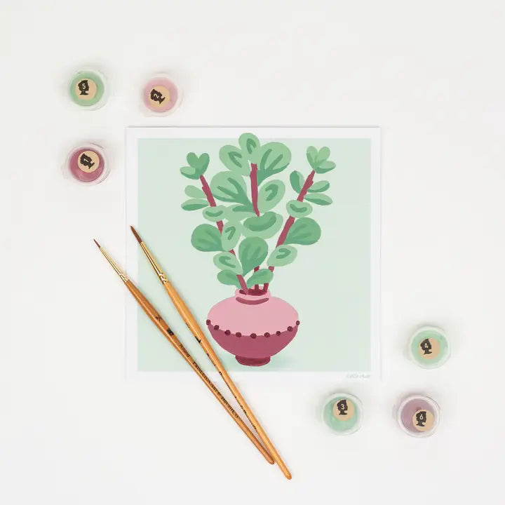 Succulent Stems Mini Paint by Number Kit