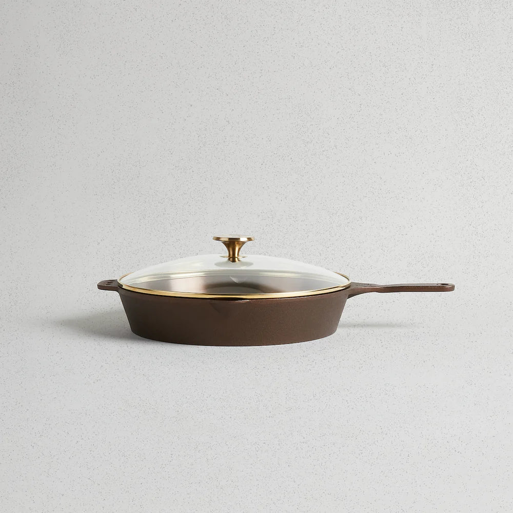 14" Glass Ironware Lid