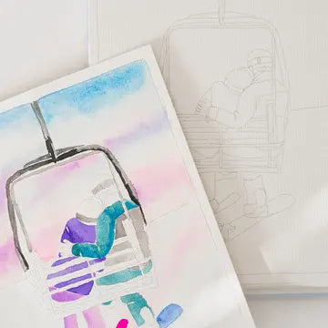 Landscape Watercoloring Book