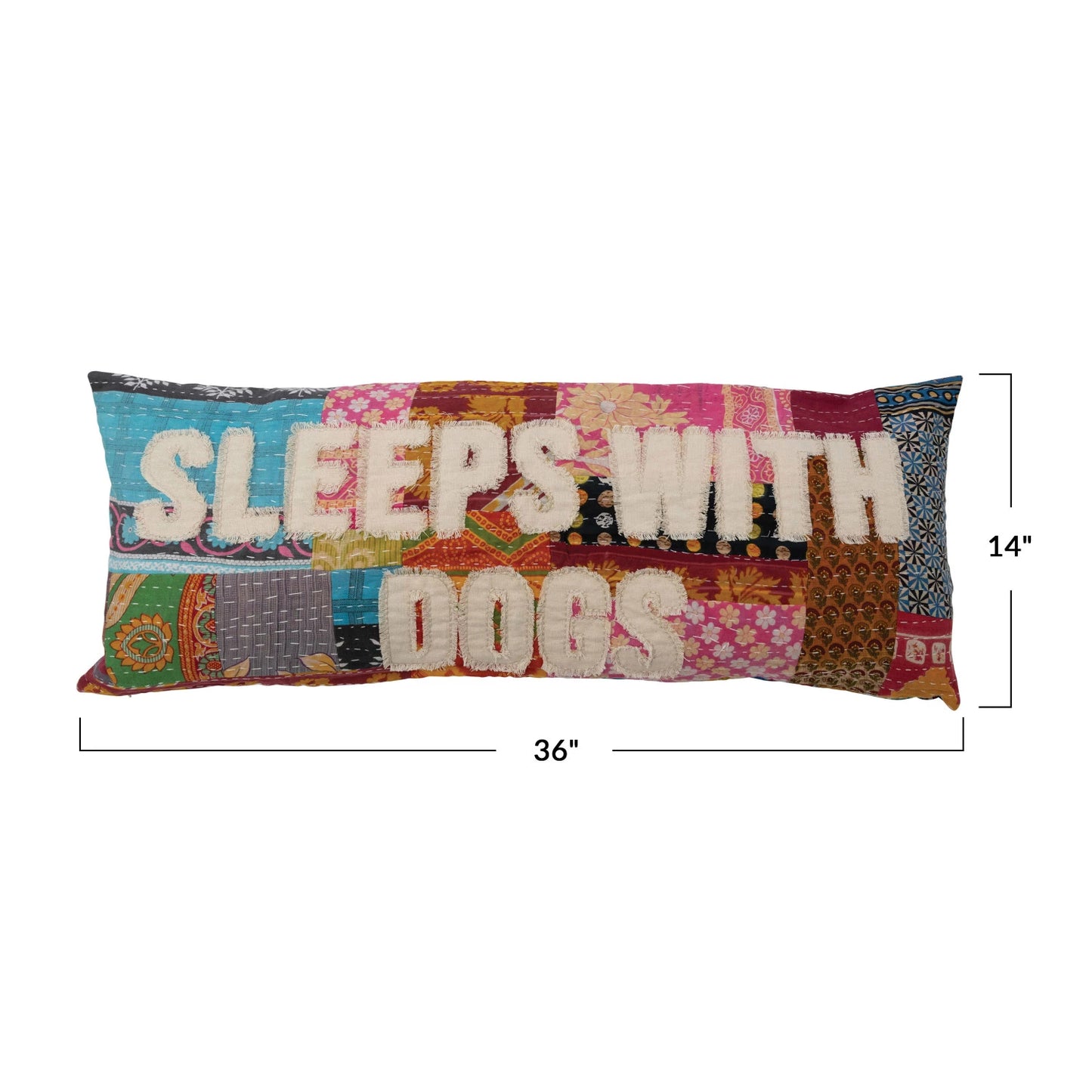36"x14" Sleep with Dogs Lumbar Pillow