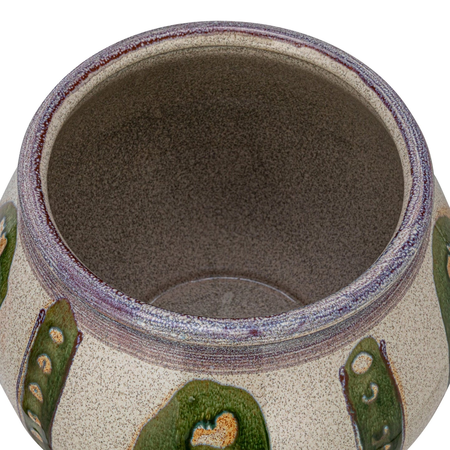 Hand Painted Stoneware Planter