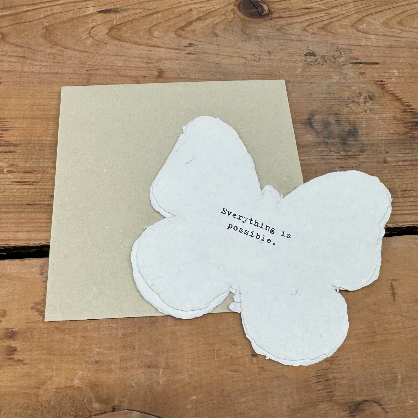 Butterfly Shaped Card