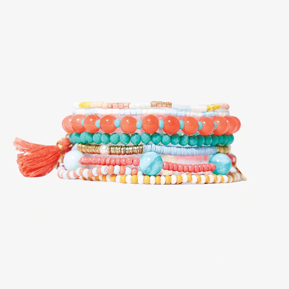 Amalfi Mixed Bracelet Stack of 8